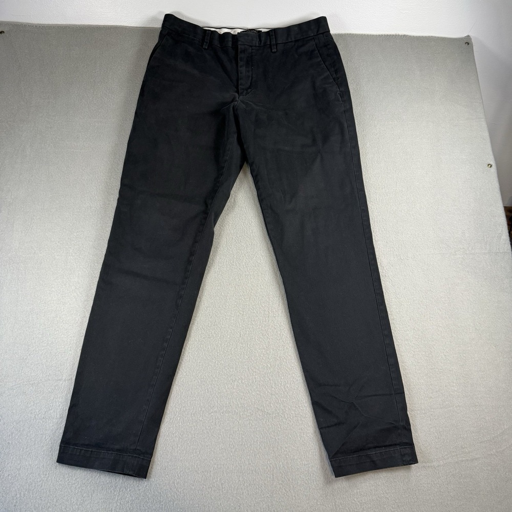Banana Republic Rapid Movement Chino Pants 34x34 Fit (34x32) Black Tapered Fit